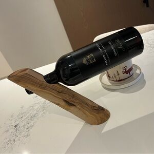Olive Wood Wine Bottle Holder